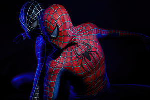 Spiderman Black And Red 4k (1400x900) Resolution Wallpaper
