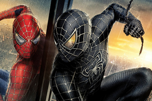Spiderman Black And Red (1336x768) Resolution Wallpaper
