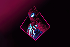 Spiderman Blur Minimal 4k