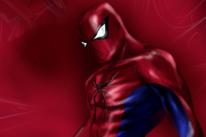 Spiderman Comic Art 4k (1920x1080) Resolution Wallpaper