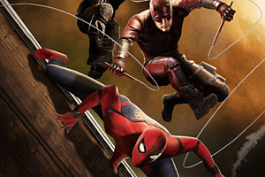 Spiderman Daredevil Punisher Fan Art