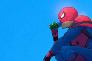 Spiderman Drink Wallpaper