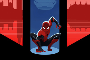 Spiderman Far From Home Comic Poster Minimal 5k Wallpaper