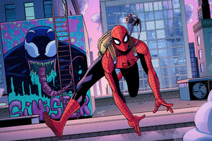 Spiderman Getting Off Work 5k (320x240) Resolution Wallpaper