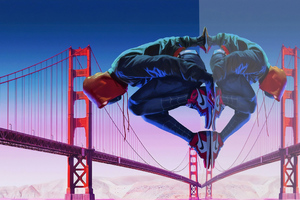 Spiderman Golden Gate Bridge