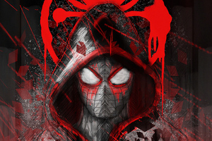 Spiderman Hoodie Logo (1400x1050) Resolution Wallpaper