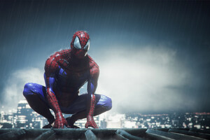 Spiderman In Rain