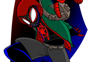 Spiderman In Spider Verse Artwork (2560x1700) Resolution Wallpaper