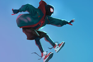 SpiderMan Into The Spider Verse Digital Art (1280x800) Resolution Wallpaper