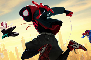 SpiderMan Into The Spider Verse Movie Official Poster 5k