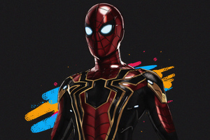 Spiderman Iron Art (1440x900) Resolution Wallpaper