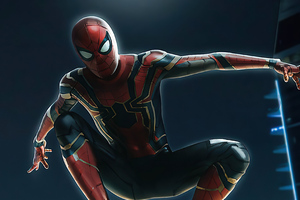 Spiderman Iron Suit 4k (1024x768) Resolution Wallpaper