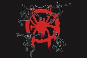 Spiderman Logo Minimal 4k Wallpaper