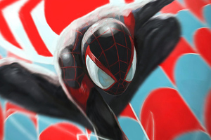 Spiderman Miles Morales Jump Wallpaper