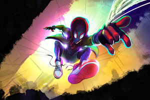 Spiderman Miles4k (2560x1440) Resolution Wallpaper