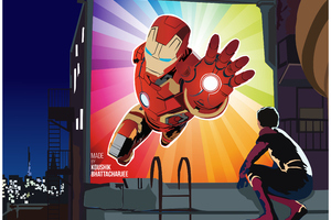 Spiderman Missing Iron Man (1280x720) Resolution Wallpaper
