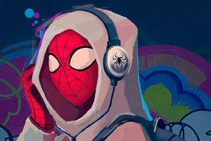 Spiderman Music 4k (1400x900) Resolution Wallpaper