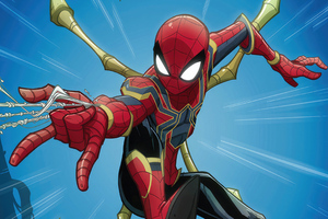 Spiderman New Comic Art (2932x2932) Resolution Wallpaper