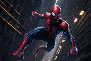 Spiderman New York 5k (2560x1024) Resolution Wallpaper