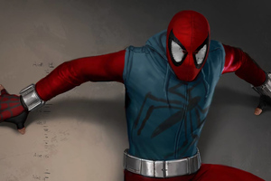 Spiderman On Wall (1280x800) Resolution Wallpaper