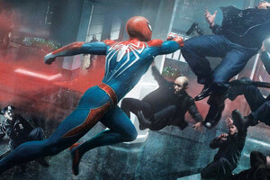 Spiderman Ps4 Fight 4k (3840x2400) Resolution Wallpaper