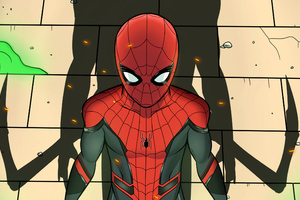 Spiderman Shadow (1280x800) Resolution Wallpaper