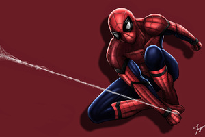 Spiderman Shooting His Web
