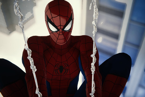Spiderman Shooting Web 4k