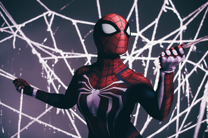 Spiderman Shooting Web (2560x1600) Resolution Wallpaper