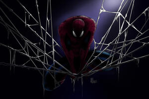 Spiderman Shoots Spider Web