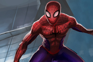 Spiderman Speed Paint Art (1152x864) Resolution Wallpaper