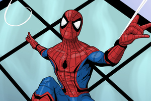 Spiderman Spider Web 4k 2018