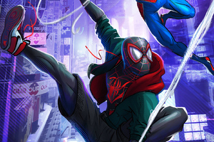 Spiderman Swinging (1600x1200) Resolution Wallpaper