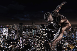 Spiderman Symbiote Costume Ps5 (1360x768) Resolution Wallpaper