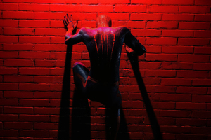 Spiderman Takes A Stand (2560x1024) Resolution Wallpaper