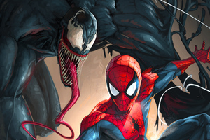 Spiderman Venom 4k (2048x1152) Resolution Wallpaper