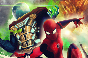 Spiderman Vs Mysterio 4k Artwork