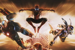 Spiderman War Machine 4k (2560x1080) Resolution Wallpaper