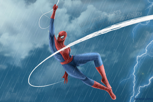 Spiderman Web 4k (1400x1050) Resolution Wallpaper