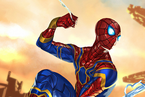 Spiderman4k Above (2048x1152) Resolution Wallpaper