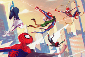 Spiderverse Gang (2560x1440) Resolution Wallpaper