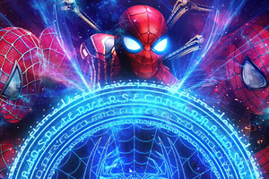 Spiderverse Superheroes (1336x768) Resolution Wallpaper