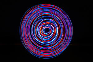 Spiral Lights Dark 5k Wallpaper