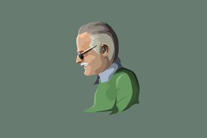 Stan Lee Minimal 4k (1152x864) Resolution Wallpaper