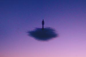Standing On The Clouds (320x240) Resolution Wallpaper