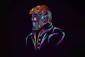 Star Lord Legendary Outlaw In The Stars (2560x1440) Resolution Wallpaper