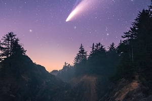 Star Shines Bright On The Oregon Coast 4k (1024x768) Resolution Wallpaper