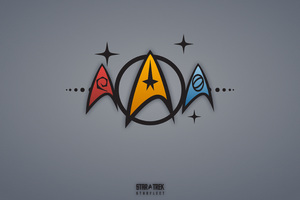 Star Trek Minimalism Logo 5k (2048x2048) Resolution Wallpaper
