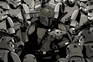 Star Wars The Mandalorian (320x240) Resolution Wallpaper