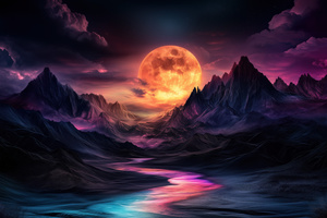 Starlit Shores Of The Forgotten Realm (1680x1050) Resolution Wallpaper